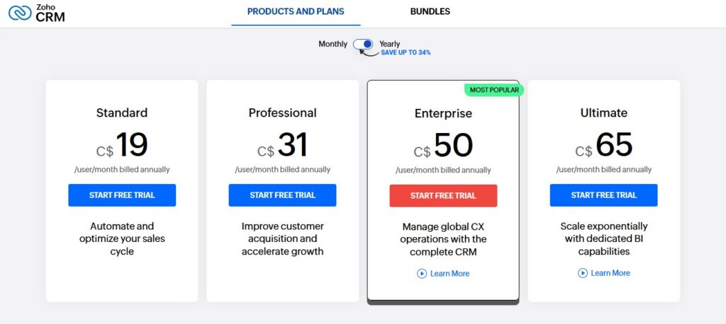 Zoho CRM Pricing, Features, Reviews and Alternatives