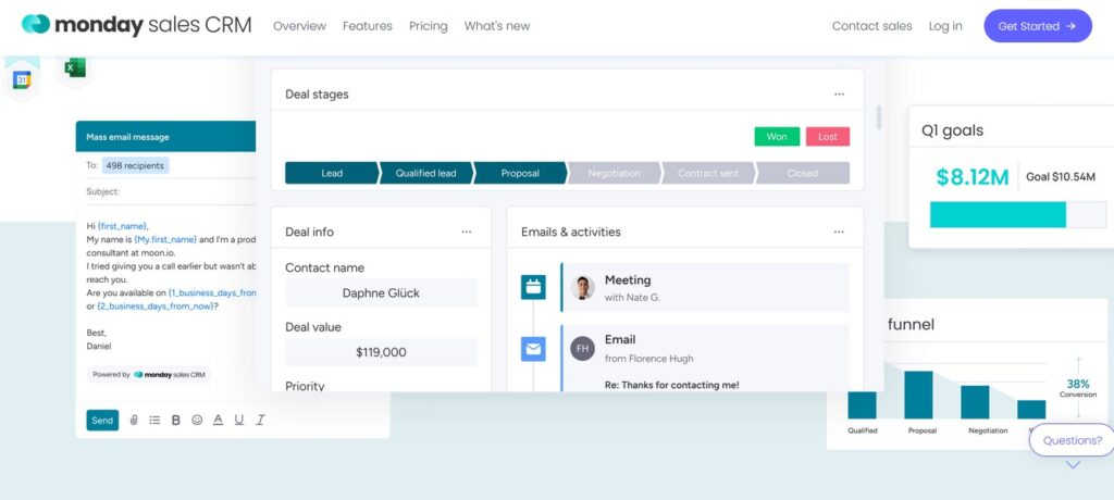 monday sales CRM Pricing, Features, Reviews and Alternatives